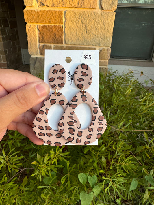 Leopard Boho Earrings