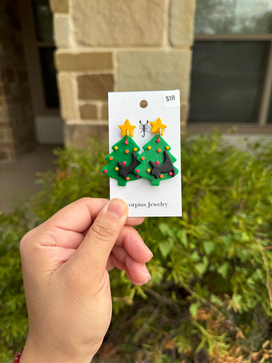 Cat and Christmas Tree